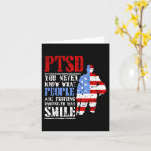 Ptsd知らない人々の下で戦うスマイルU カード (黄色い花)