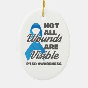 PTSD認識度すべての傷が見えるわけではない セラミックオーナメント
