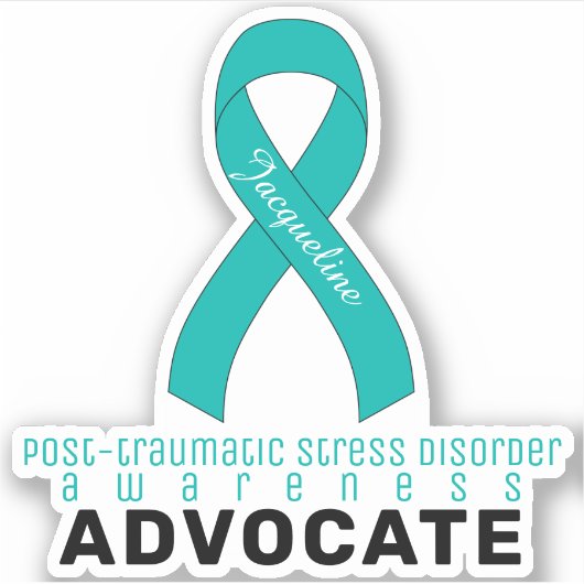 PTSD認識度アドボケートビニールステッカー シール (正面)