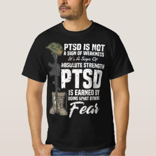 PTSD認識度ギフト精神的な傷はポスト外傷探し Tシャツ