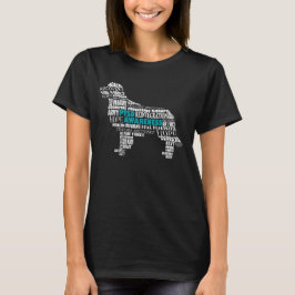 PTSD認識度サービス犬 Tシャツ