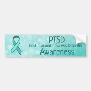 PTSD認識度テアリボン バンパーステッカー