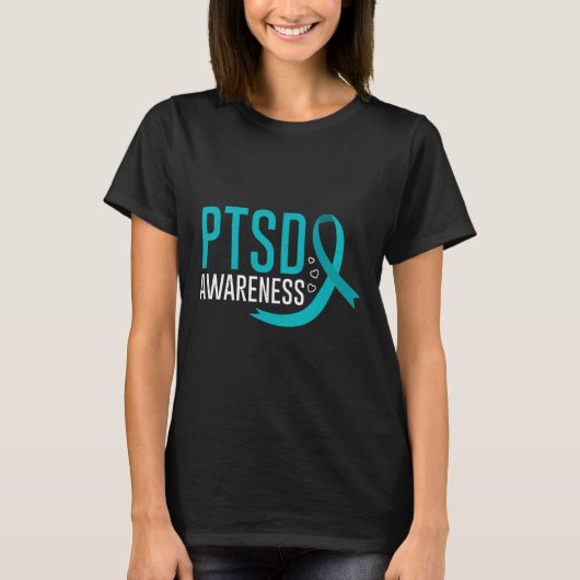 Ptsd認識度メンタルヘルスポストトラウマストレス Tシャツ (正面)