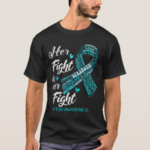 PTSD認識度彼女の戦いは私たちの戦い3 Tシャツ