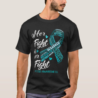 PTSD認識度彼女の戦いは私たちの戦い3 Tシャツ