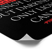 PTSD認識度暗闇が暗闇を追い払えない ポスター (角)