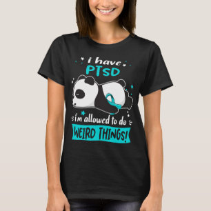 PTSD認識度月のリボンギフト Tシャツ