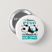 PTSD認識度月リボンギフト 缶バッジ (正面&裏面)