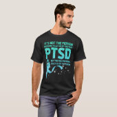 Ptsd認識度月Let Goサポート退役軍人Menta Tシャツ (正面フル)
