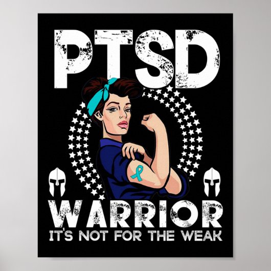PTSD認識度男性へウィメンウォリアー認識度GIF ポスター (正面)