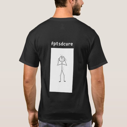 PTSD おもしろい Tシャツ (裏面)