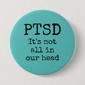 PTSD button 缶バッジ (正面)