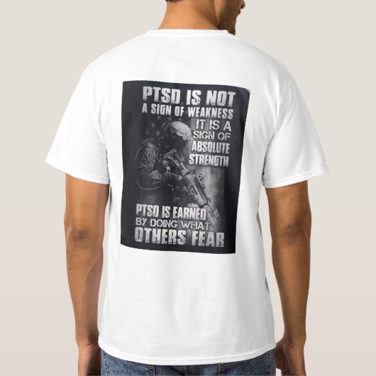 PTSD Tシャツ (裏面)