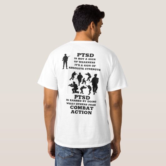 PTSD Tシャツ (裏面フル)