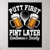 Ptt First, Pint Later：紳士の会 ポスター (正面)