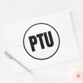 PTU – プラチナクラシックム丸ステッカー ラウンドシール (封筒)