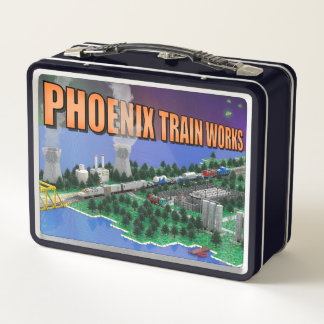 PTW アトミックトレインと原子力発電所の風景 メタルランチボックス