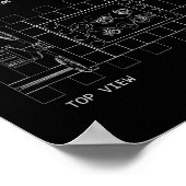 PTW トリプルチッパーワゴン "設計図" サイズオプションあり ポスター (角)