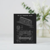 PTW+Helium+Train+Wagon+%22Blueprint%22 ポストカード (スタンド正面)