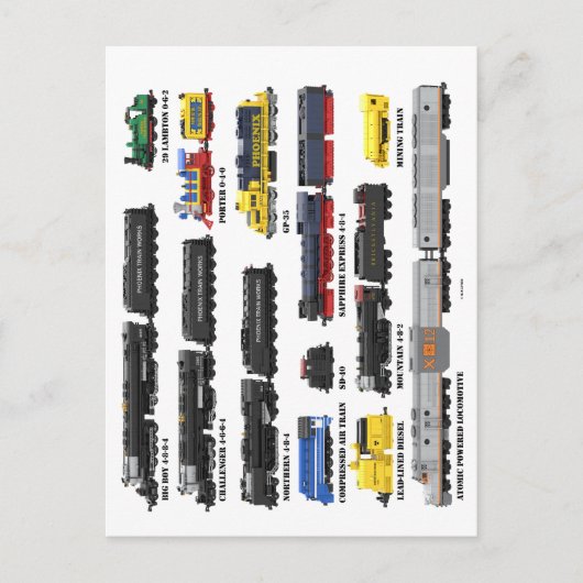 PTW Train Collection Postcard ポストカード (正面)