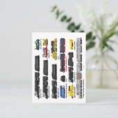PTW Train Collection Postcard ポストカード (スタンド正面)