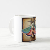 Ptycholoma moth 110924IREF236 - Watercolor コーヒーマグカップ (正面左)