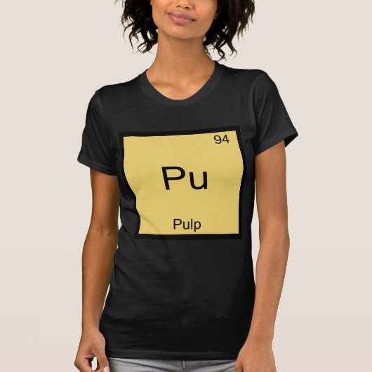 Pu – パルプ化学素おもしろい子シンボルTシャツ Tシャツ (正面)