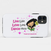 Pualaniの女の子ハワイ- iPhone4場合 Case-Mate iPhoneケース (裏面(横))