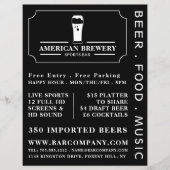 Pubモダン/Beerle社のBlack & White チラシ (正面)