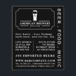 Pubモダン/Beerle社のBlack & White チラシ<br><div class="desc">ビモダンジネスカード店のPub/Beerle広告のチラシ。</div>