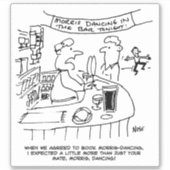 Pub CartoonのMorris踊り。 シール (正面)