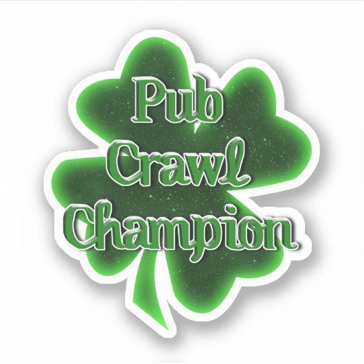 Pub Crawl Champion St. Patrick's Day シール (正面)