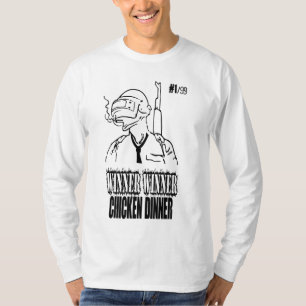 PUBGの勝者の勝者の鶏の夕食 Tシャツ