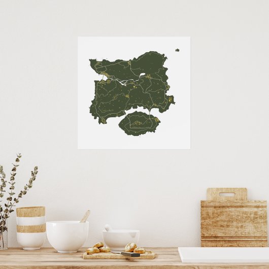 PUBGマップ ポスター (キッチン)