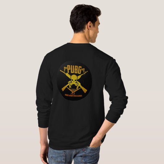 PUBGメンズシャツ Tシャツ (裏面フル)