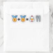 PUBG (非公式) – チキンディナーシール 長方形シール (バッグ)