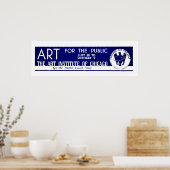 Public Art Chicago展 – WPAヴィンテージポスター ポスター (キッチン)