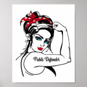 Public Defender Rosie The Riveter Pin Up ポスター (正面)