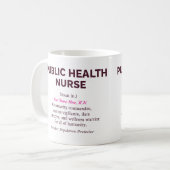 Public Health Nurse Definition コーヒーマグカップ (正面左)