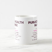 Public Health Nurse Definition コーヒーマグカップ (中央)