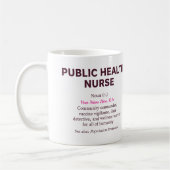 Public Health Nurse Definition コーヒーマグカップ (左)