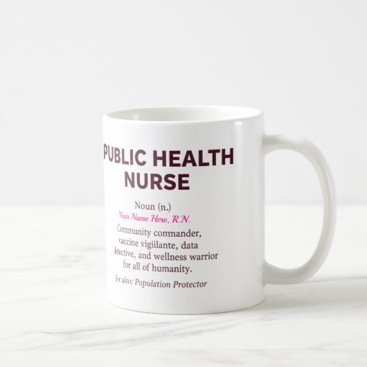 Public Health Nurse Definition コーヒーマグカップ (右)