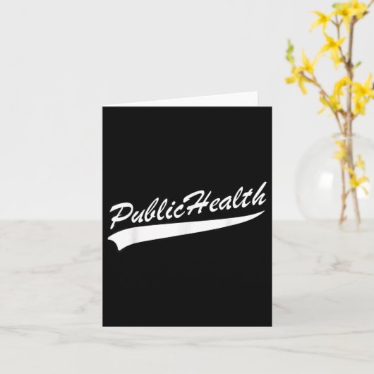 Public Health Professional Team Srts  カード (黄色い花)