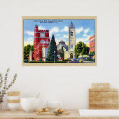 Public Library, Church, Tavern, Nashua NH ポスター (キッチン)