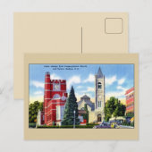 Public Library, Church, Tavern, Nashua NH ポストカード (正面/裏面)