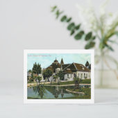 Public Library, Pasadena, Californiaヴィンテージ ポストカード (スタンド正面)