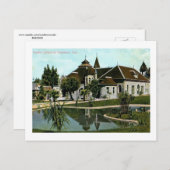 Public Library, Pasadena, Californiaヴィンテージ ポストカード (正面/裏面)