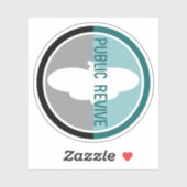 Public Revive Logoビニールシール シール (シート)