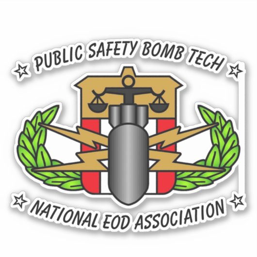 PUBLIC SAFETY BOMB TECH STICKER シール (正面)