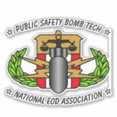 PUBLIC SAFETY BOMB TECH STICKER シール (正面)